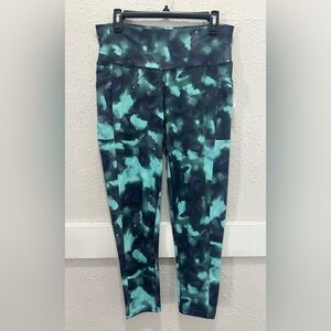 AL1VE Magnetics Sea Moss/Eclipse Blur 7/8 Leggings with Side Pockets NWT L